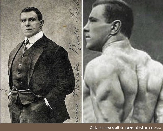 George Hackenschmidt. Creator of the bench press and hack squat. Circa 1907