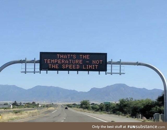 Only in Arizona. It was 109° today