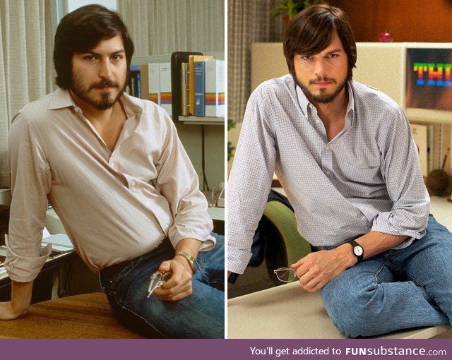 Steve Jobs vs Ashton Kutcher