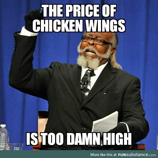 That will be $18 for seven wings