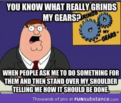 Just do it yourself then!