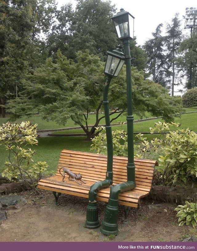 TWO LAMPS IN LOVE at Parco del Valentino in Turin, Italy