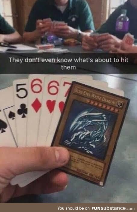 Straight flush? Well say hello to my little friend