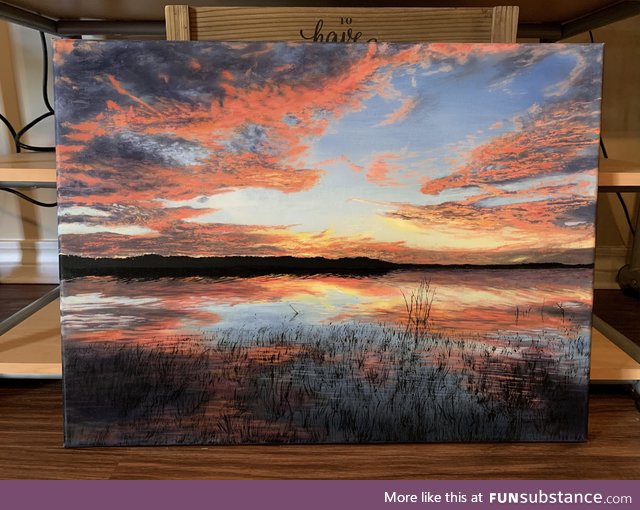 Just finished this painting for someone. It’s definitely kept me busy during this