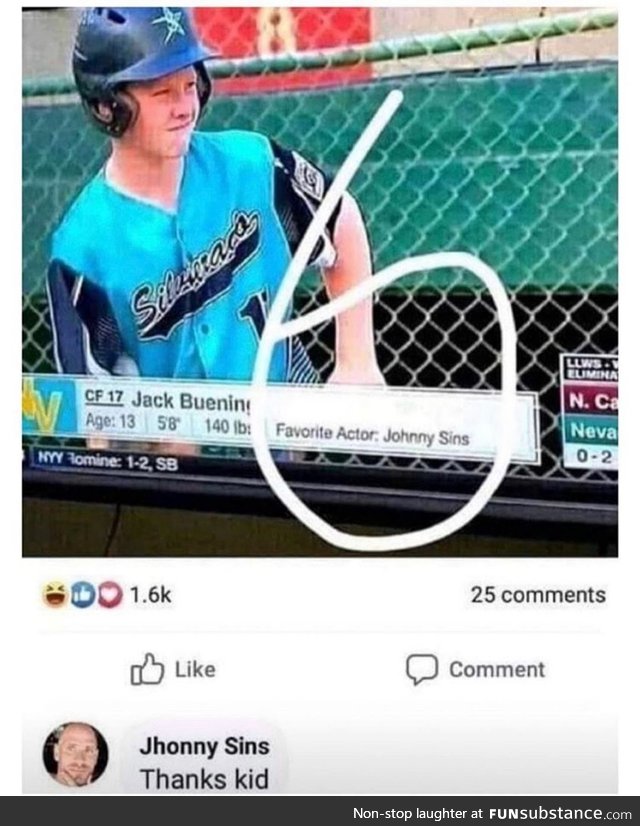 Thanks kid