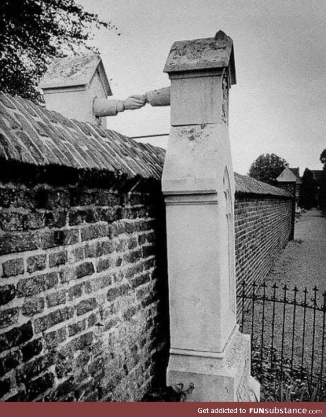Graves of a Catholic woman and her Protestant husband who weren't allowed to be buried