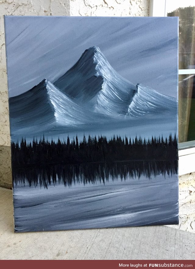 I painted a mountain