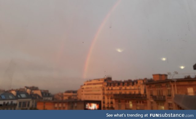 A rainbow this morning in Paris