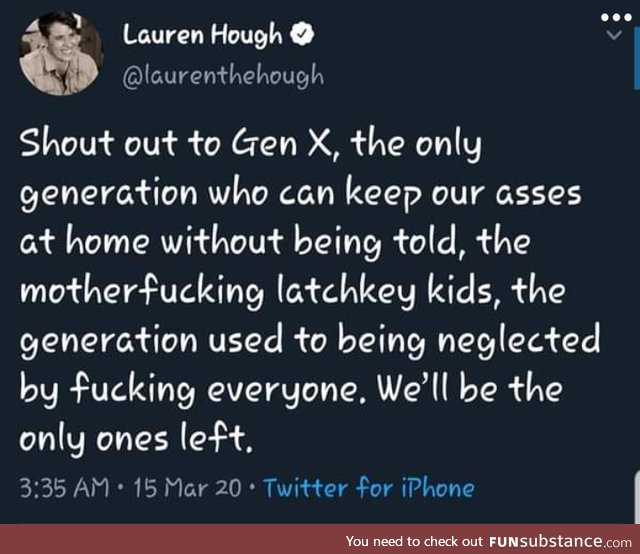 Gen X lockdown pros