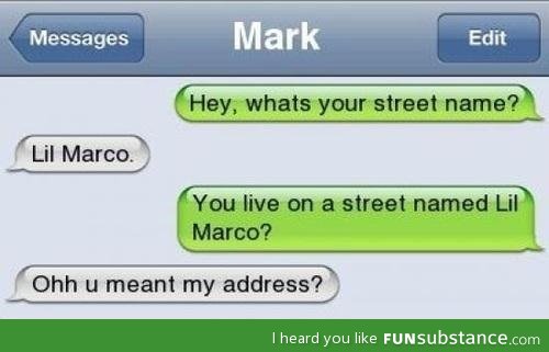 Street name