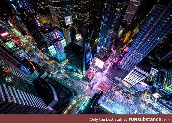 A picture I took standing over Times Square