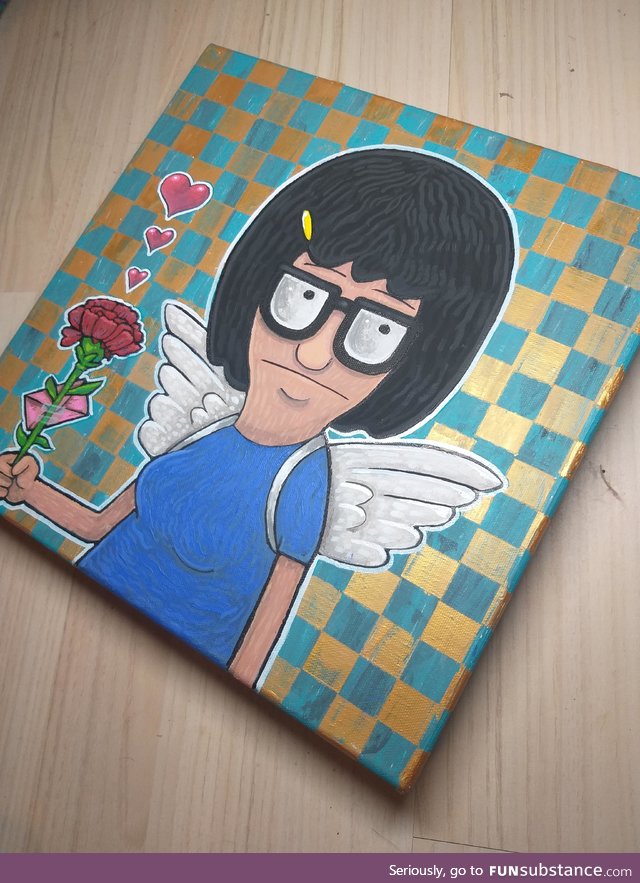 My first attempt at painting Tina Belcher