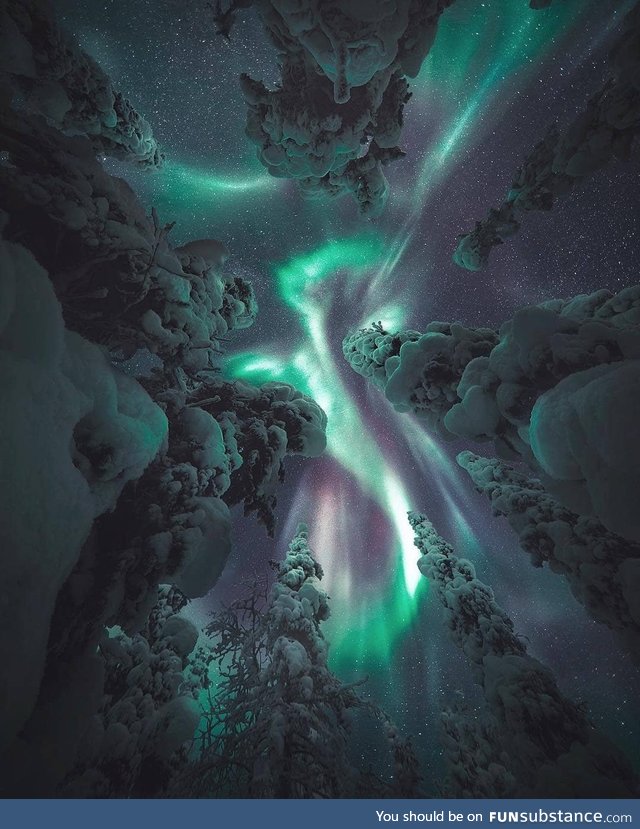Beautiful northern lights, lapland!