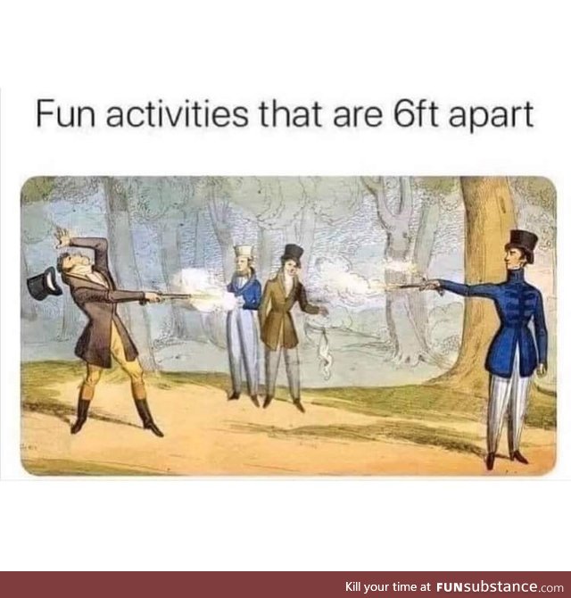 I thought it was 10 paces each