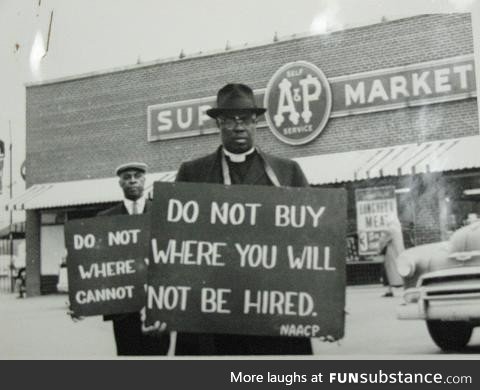 “Do Not Buy Where You Will Not Be Hired,” North Carolina USA, early 1960s