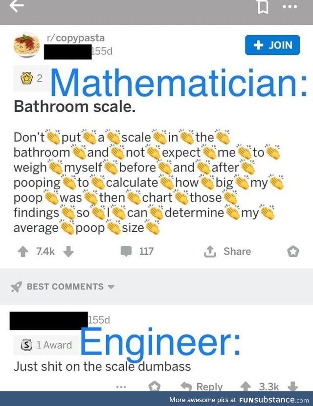 Engineers are the jocks of the math world