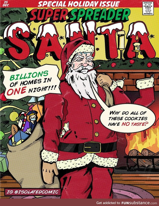 A comic book cover I made for Christmas this year