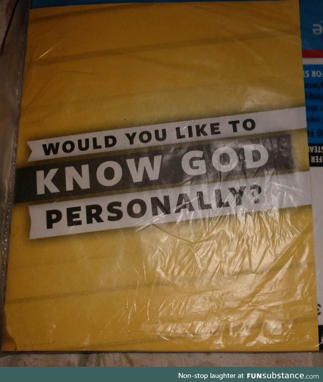 I think I'm being threatened by Mormons