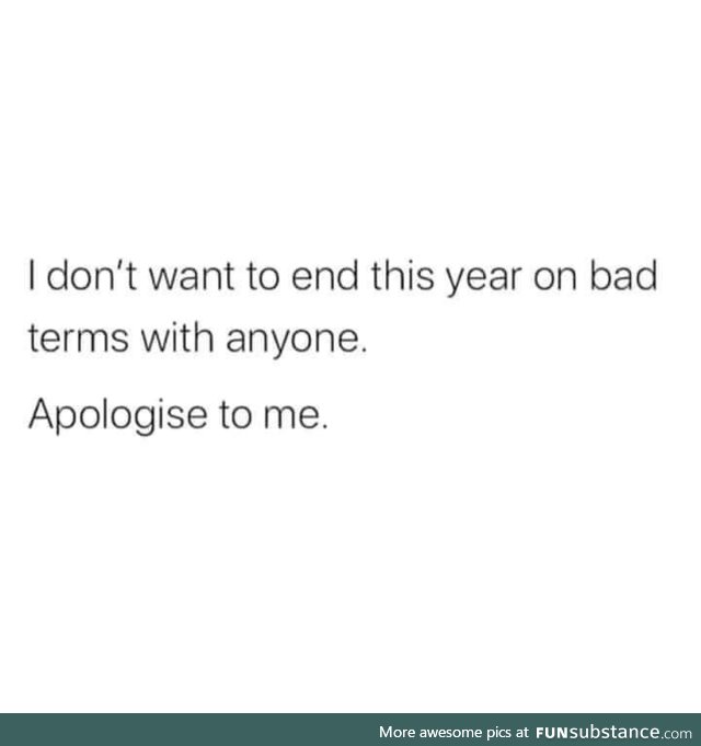 There’re actually a few people who haven’t apologized for shitty things they’ve done