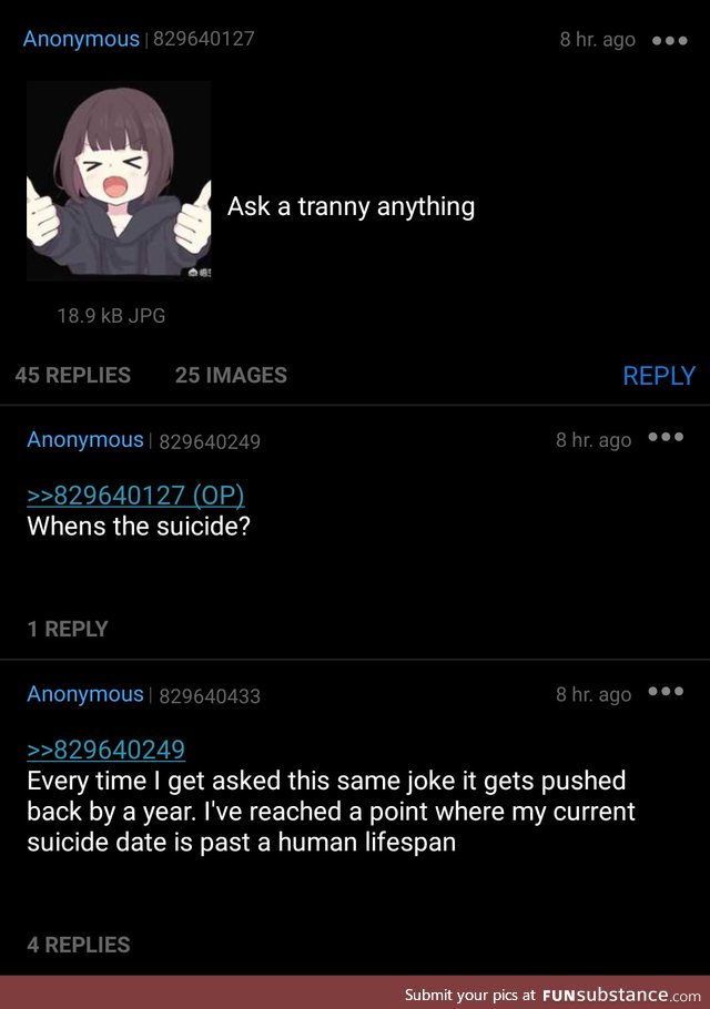 Anon is a tranny