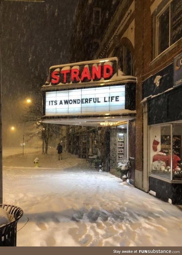 A New England town last Sunday