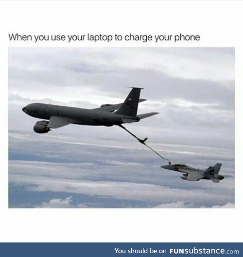 Charge your phone using your laptop
