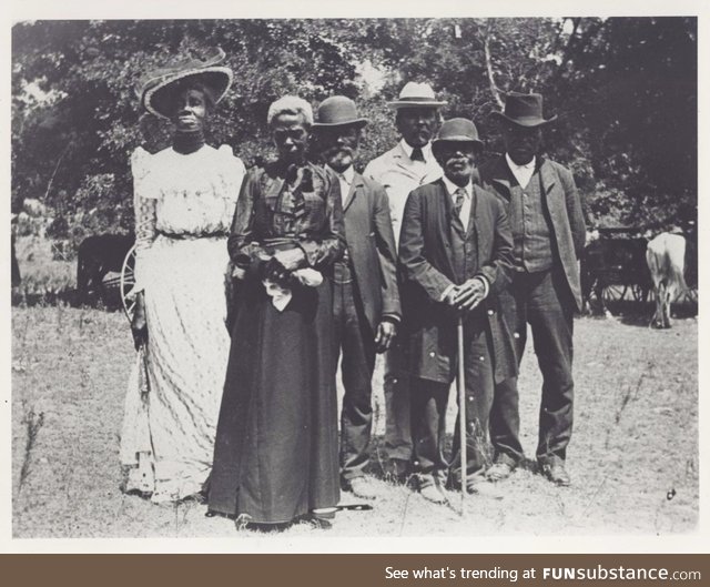 The Juneteenth Emancipation Day celebration, taken on June 19, 1900 in Texas