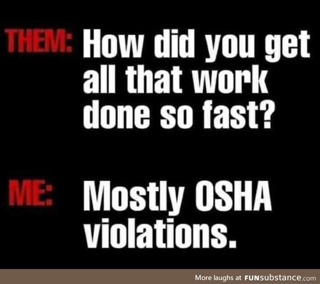 Mostly OSHA violations