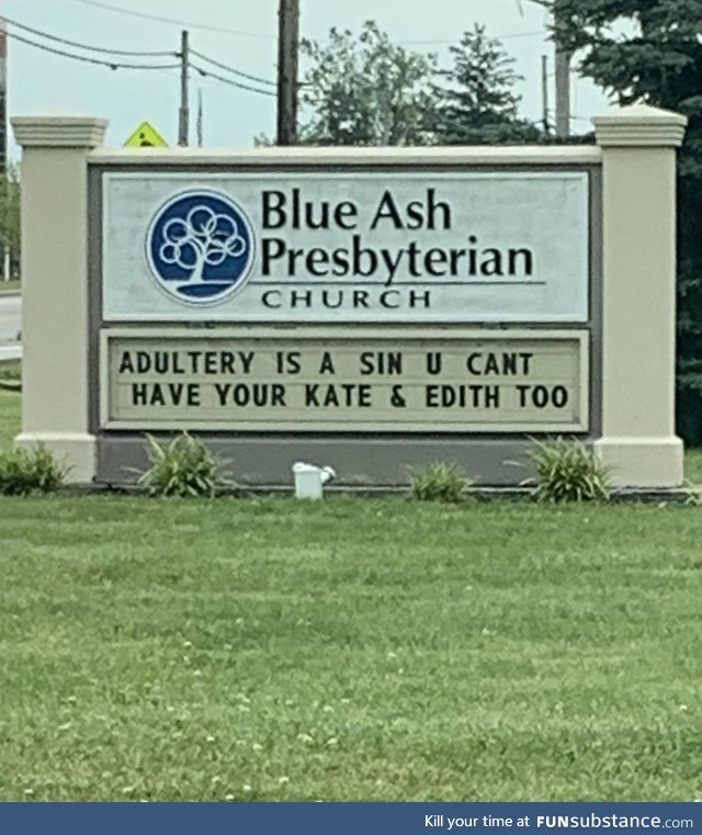 This church sign is going hard on the puns