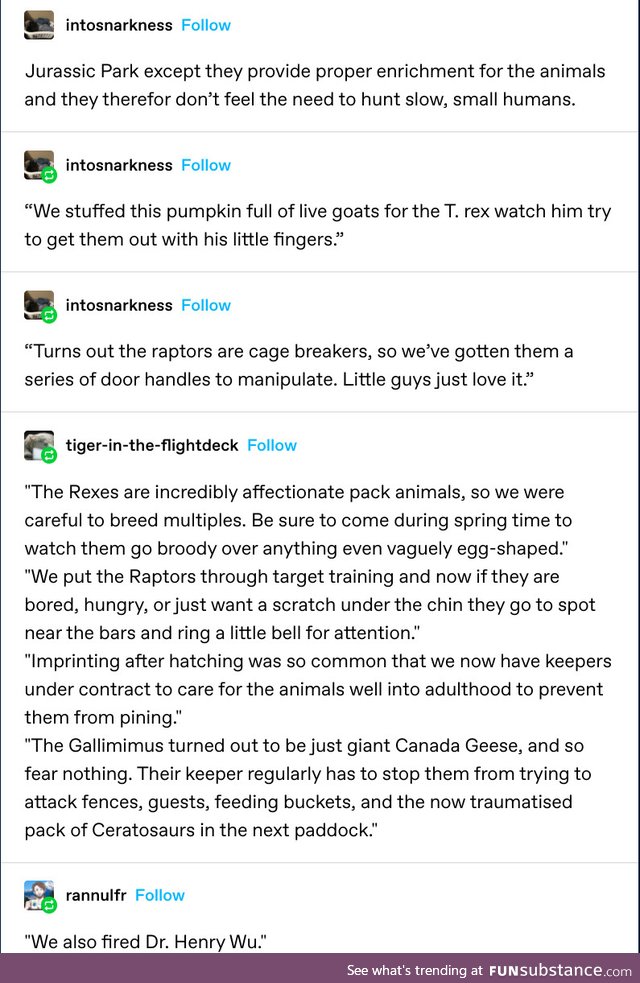 I would watch this Jurassic Park reboot