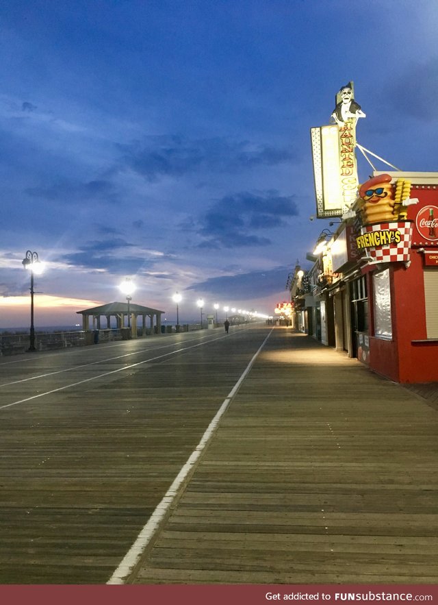 Ocean City, NJ, boardwalk tonight