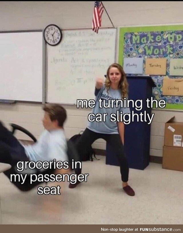 I like driving in my car. It don't look much but I've been far