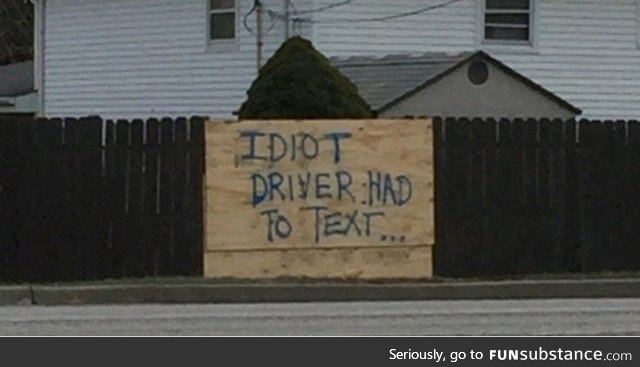 Don't text n drive kids (not OC)