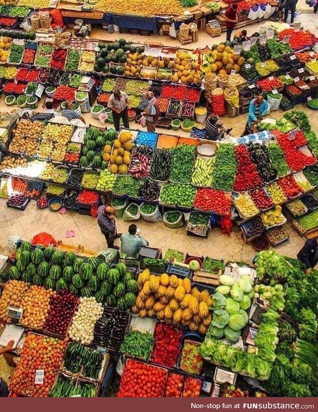 A colorful market