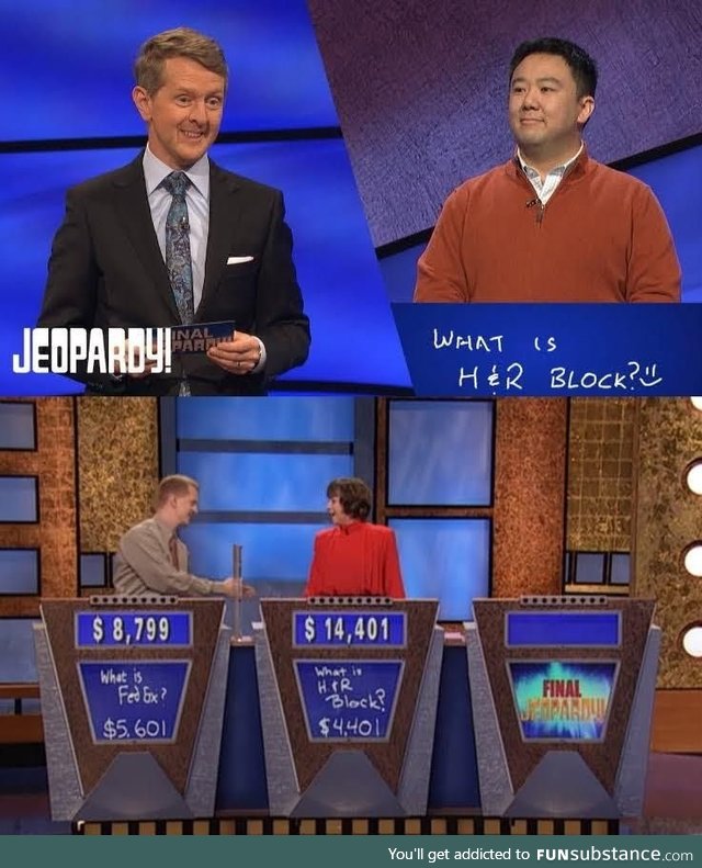 Jeopardy! Contestant teases legend Ken Jennings by jokingly writing the incorrect