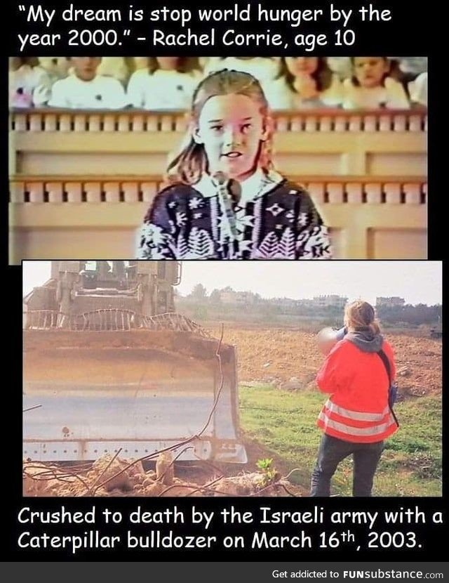 Rachel Corrie, don't forget her name