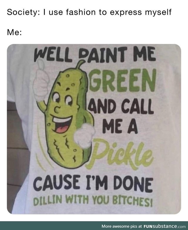 The only way I can be me!