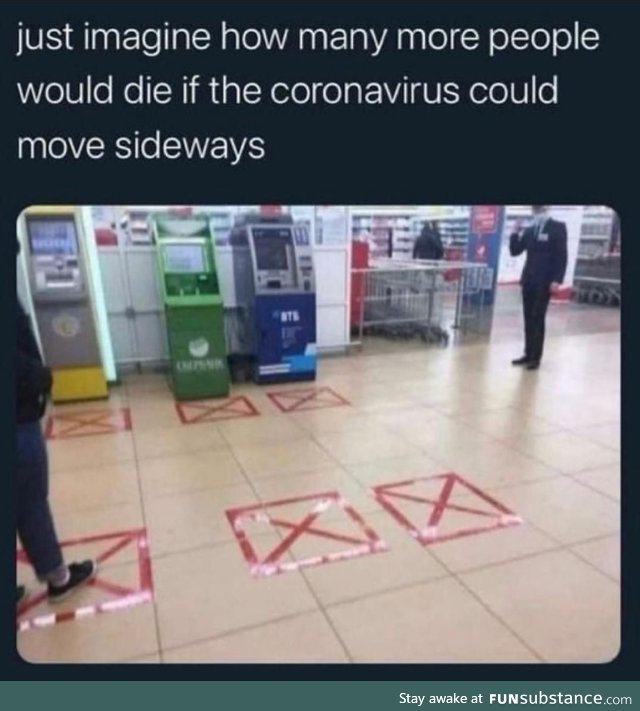 You're safe mate cant move sideways