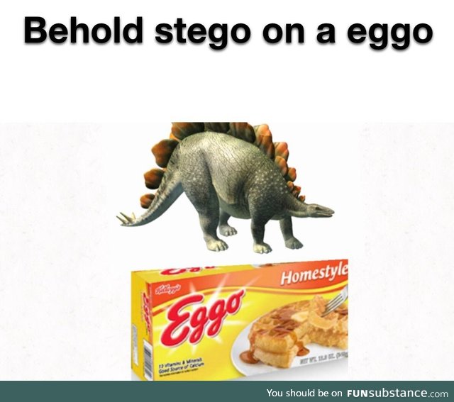 Steggo on eggos