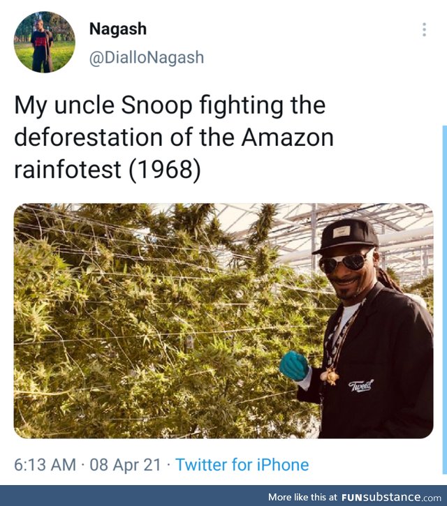 Snoop Lion doing what he can