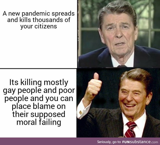 Reagans response to AIDS was not incompetence it was intentional malice