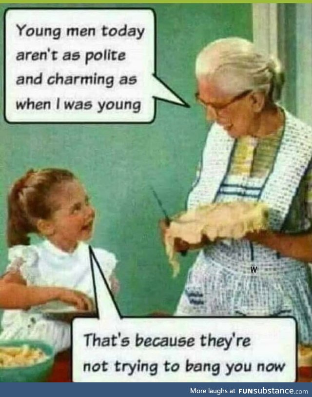Young men are not polite anymore