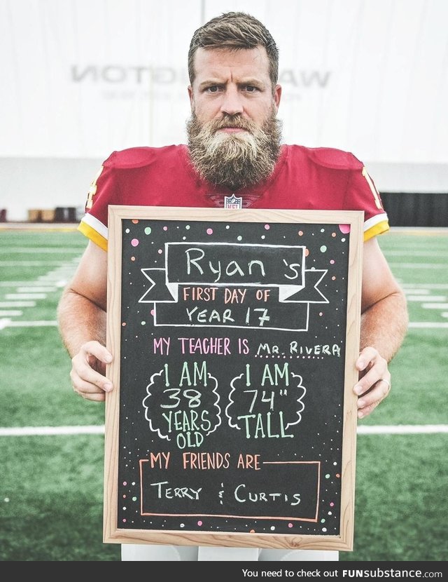 Ryan Fitzpatrick’s first day with a new team!