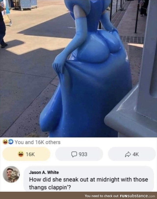 They used the extra THICC mold on that statue