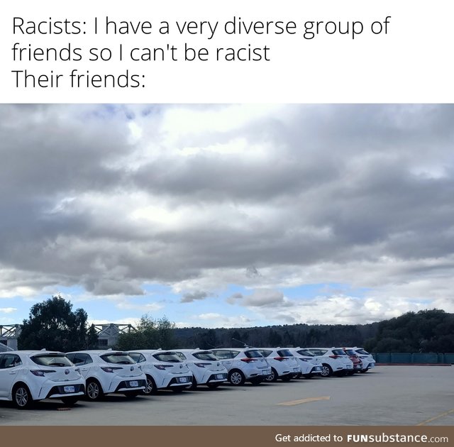 "I'm not racist, I have black friends"