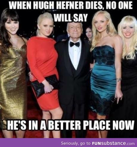 Heaven is here for Hugh Hefner