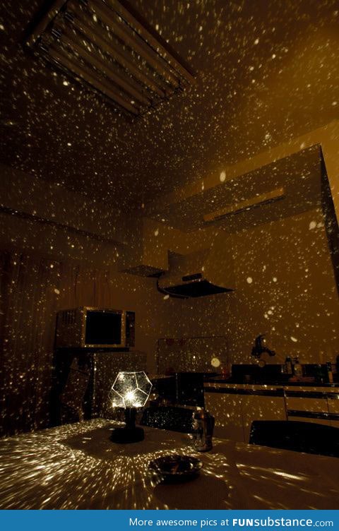 Star projector turns your room into space awesomeness