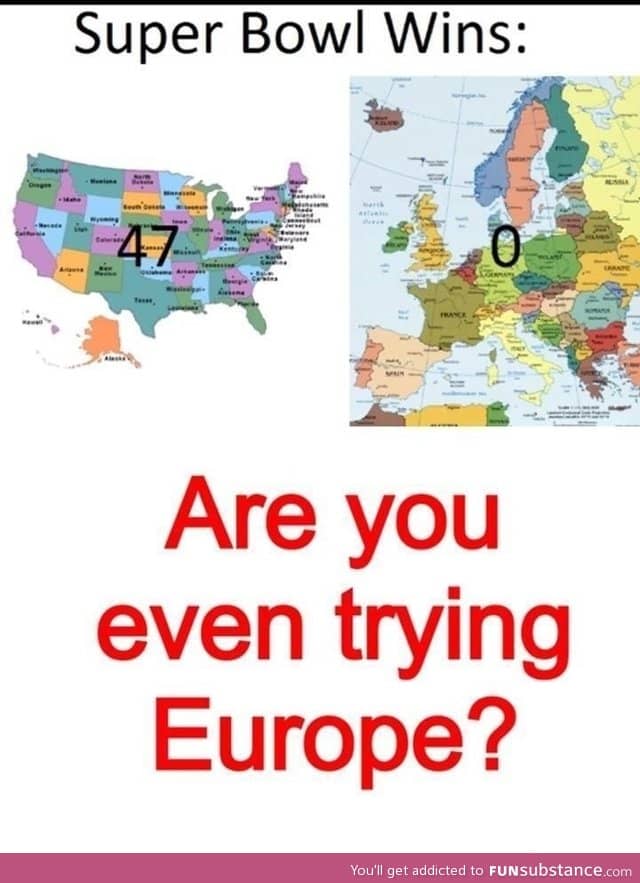 Damn Europe, not even trying