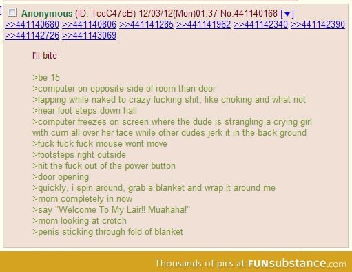 Awkward fap story