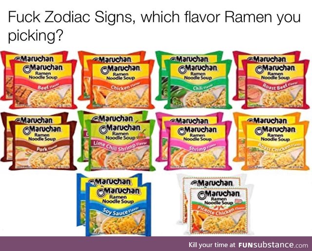 Chicken, duh- right? You’re picking chicken... Right??